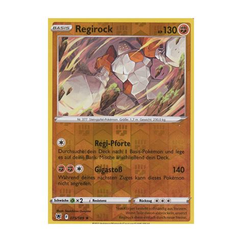 Regirock 075 189 REVERSE HOLO Astralglanz Pokemon Karte Kaufen