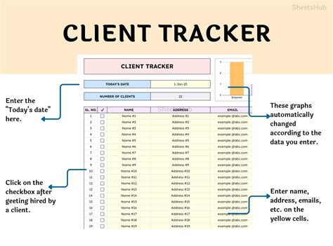 Excel Client Tracker Small Business Template Crm Dashboard Google