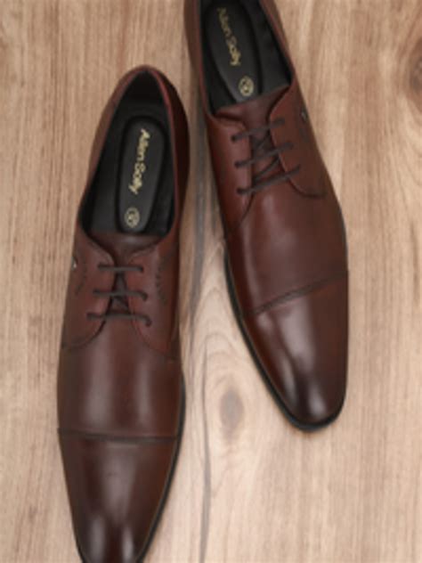 Buy Allen Solly Men Brown Solid Formal Derbys Formal Shoes For Men 18948718 Myntra