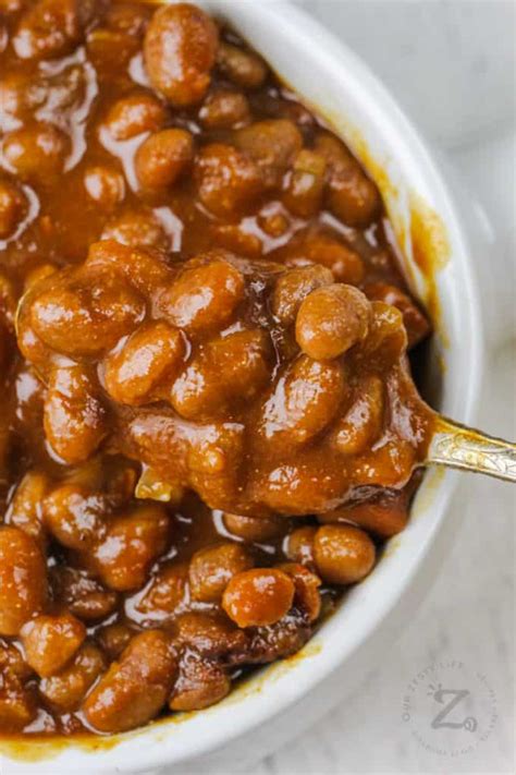 Slow Cooker Baked Beans (Crockpot or Bake!) - Our Zesty Life