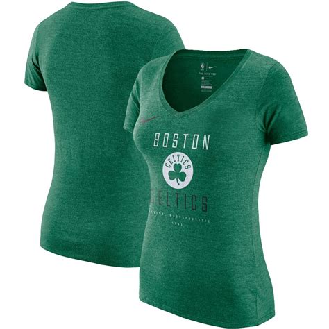 Womens Nike Kelly Green Boston Celtics Wordmark Logo Slub Performance