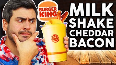 Provamos O Polêmico Milkshake De Cheddar E Bacon Do Burger King Youtube