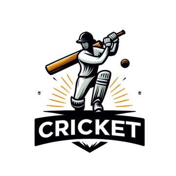 Cricket Sport Logo Design Isolated On Transparent Background, Cricket ...