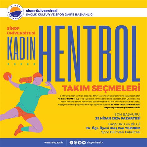 Kadın Hentbol Takım Seçmeleri Sinop Üniversitesi