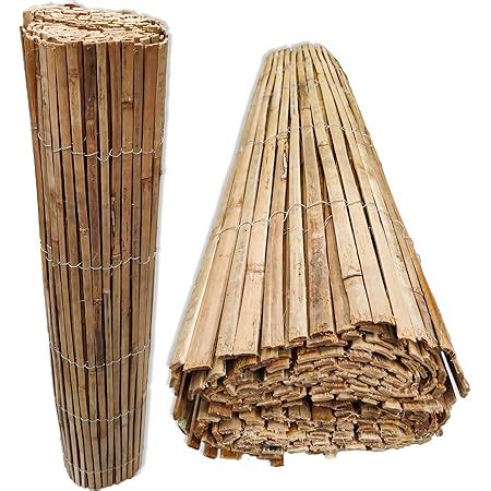 Abaseen Natural Bamboo Garden Fence Covering Outdoor Privacy Slat