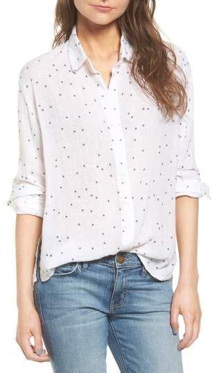 Rails Sydney Star Linen Blend Shirt Nordstrom