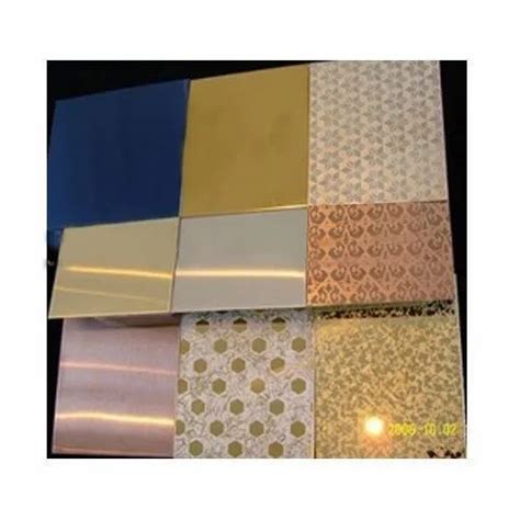 Stainless Steel Designer Colored Decorative Sheets Thickness 0