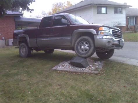 Truck Parked On Rock Fullsize Light Duty Trucks GM Trucks