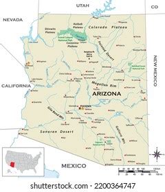 535 Arizona Mexico Border Map Images, Stock Photos, 3D objects ...