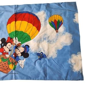 Vintage Walt Disney Co Minnie And Mickey Mouse Hot Air Balloon