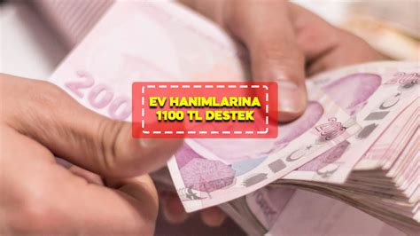 Ev hanımlarına müjde 1100 TL yardım Paralar PTT hesabınıza yatıyor