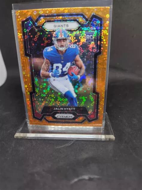 Panini Prizm Football Orange Discoteca Rc Jalin Hyatt New