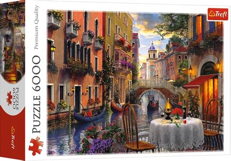 PUZZLE 6000 EL ROMANTYCZNA KOLACJA WENECJA TREFL 11995564124