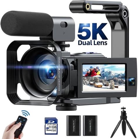 4K Videokamera Camcorder 48MP WiFi Vlogging Camera für YouTube 16X