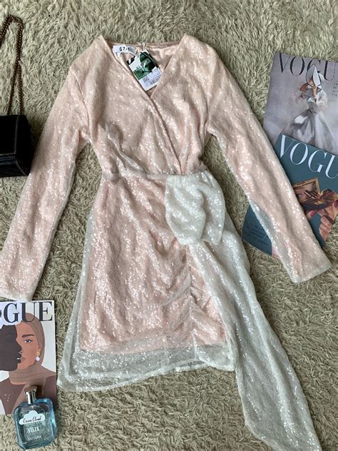 Sequence Nude White Dress Women S Fashion Dresses Sets Evening Dresses Gowns On Carousell