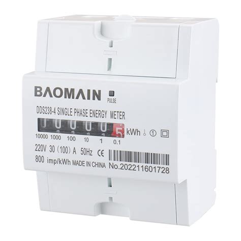 Buy Baomain Dds238 4 30 100 Single Phase Din Rail Kilowatt Hour Kwh Meter 220v 100a Online At