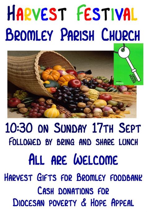 Harvest festival Celebration and lunch | Bromley Parish Church