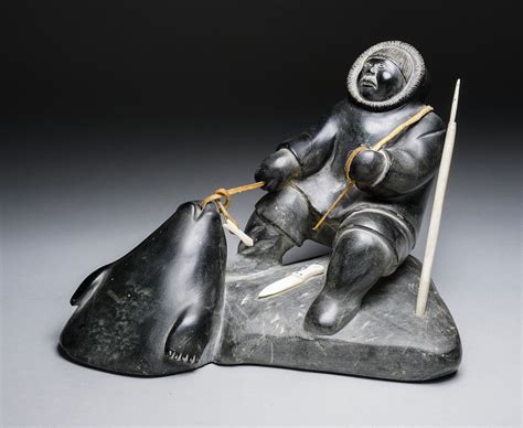 The Inuit Seal Hunt - Feheley Fine Arts - Inuit Art Gallery