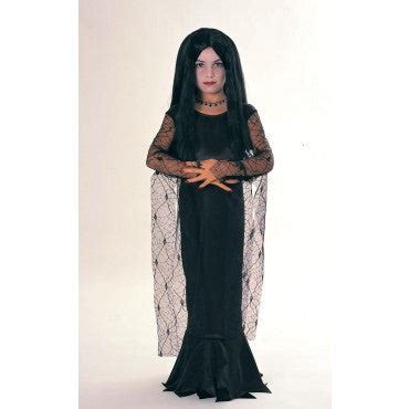 Girls Addams Family Morticia Costume - Halloween Costumes 4U - Kids ...