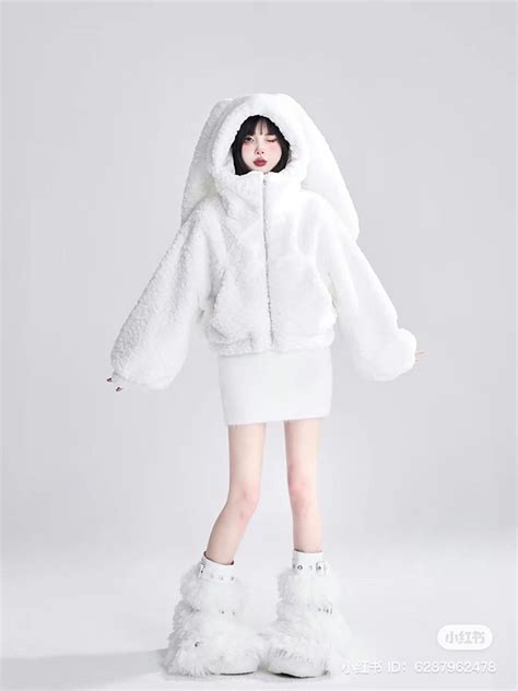 ꐑꐑ ꜰᴏʟʟᴏᴡ ᴍᴇ ˖ ࣪ Short Faux Fur Coat Women Kawaii Fashion Outfits