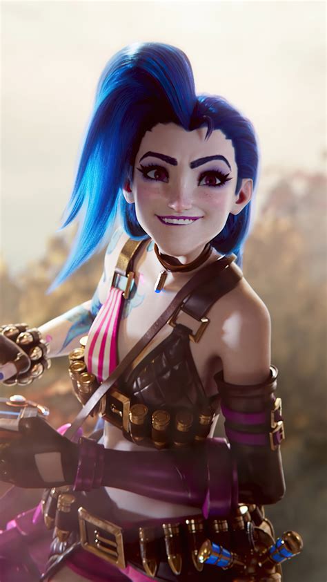 81094 Jinx League Of Legends Wild Rift 4k Wallpaper Iphone Phone