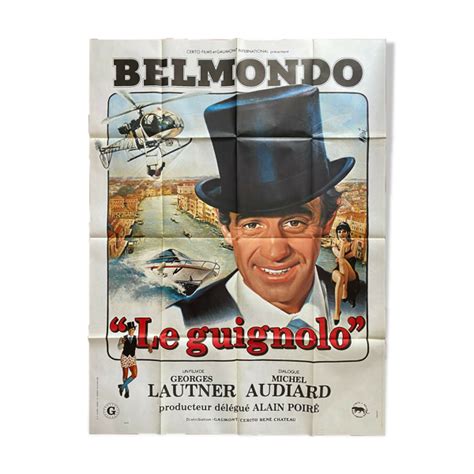 Affiche Cin Ma Originale Le Guignolo Jean Paul Belmondo X Cm