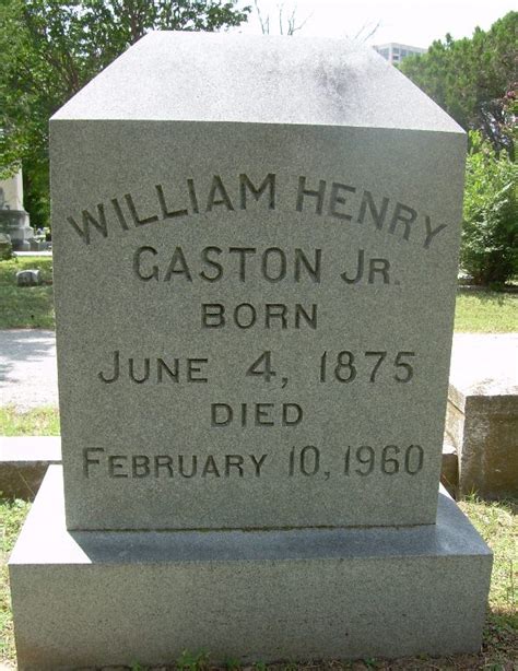 William Henry Gaston Jr Find A Grave Memorial