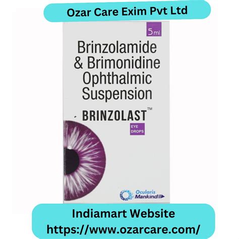 Brinzolamide And Brimonidine Tartrate Eye Drops, Packaging Size: 5 ml ...