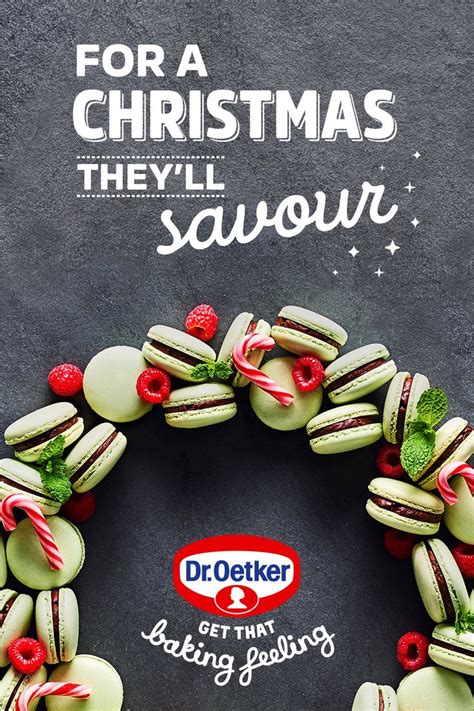 Christmas Macaron Wreath Recipe Dr Oetker Recipe Macarons Mock