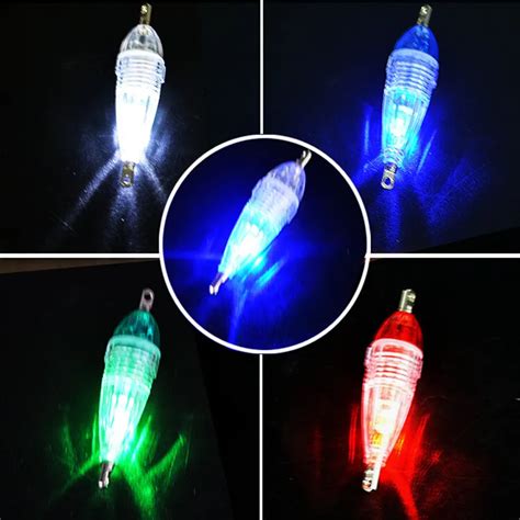 S2845 2pcslot Mini Led Deep Drop Underwater Fishing Squid Fish Lure