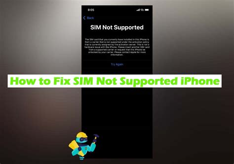 Sim Not Supported Iphone How To Fix Solved