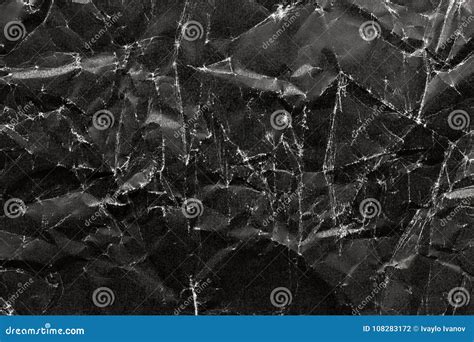 Black Crumpled Paper Background Black Crumpled Paper Texture Stock