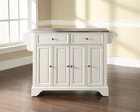 Crosley Furniture Lafayette Stainless Steel Top Kitchen Island In