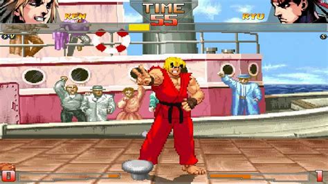 Street Fighter Hd Mugen Ken Vs Ryu Gameplay Footage Youtube