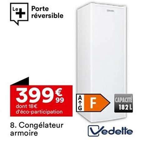 Promo Congélateur Armoire Vedette chez BUT iCatalogue fr