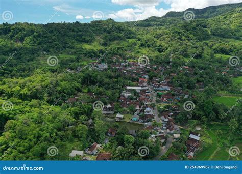 Aerial View Of Garut Regency West Java Indonesia Editorial