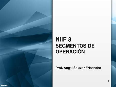 SOLUTION Niif 8 Segmentos De Operacion Studypool