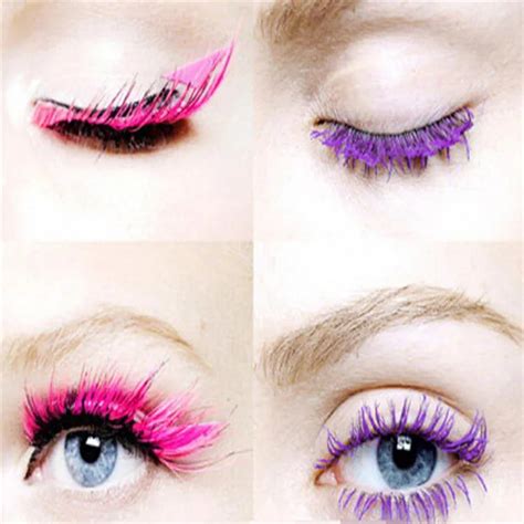 1PCS color mascara multicolour Eye make up black brown purple blue long ...