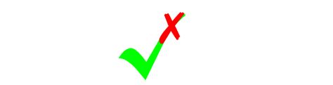symbols checkmark  cross tex latex stack exchange