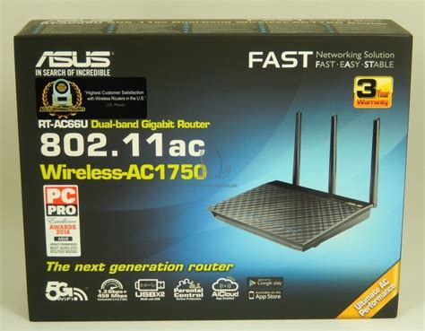 Asus Rt Ac66u Wireless Ac1750 Dual Band Usb 30 Tv Sat Multimédiá