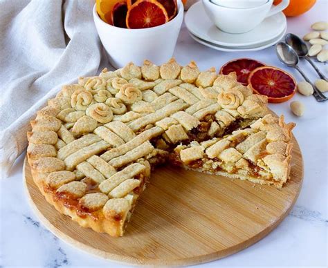 Crostata Di Farro Con Marmellata Di Arance E Mandorle Graziaintavola