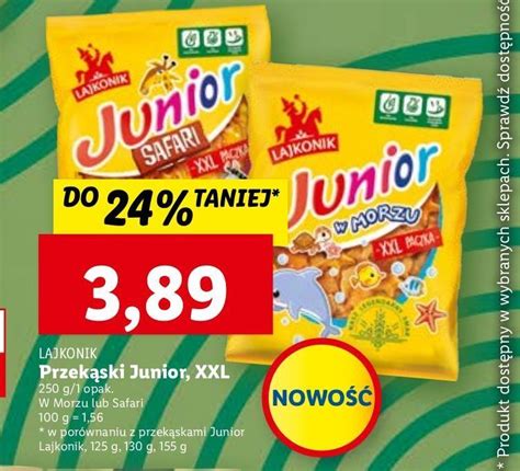 Promocja Krakersy Lajkonik Junior W Morzu W Lidl