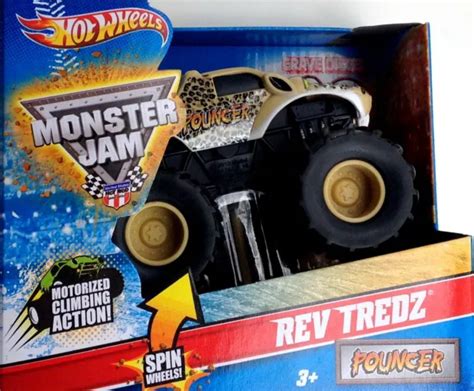 HOT WHEELS 2013 2014 Monster Jam Truck Rev Tredz 1 43 POUNCER W2503 EUR