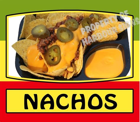 Nachos Decal 14 Mexican Latino Food Truck Restaurant Concession Cater