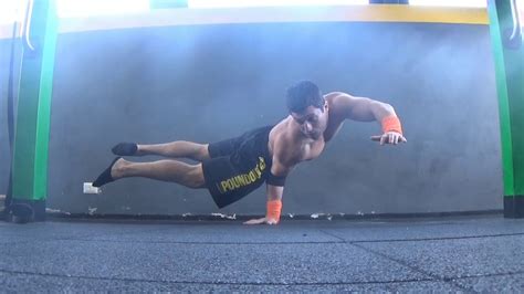 One Arm Planche Push Up From One Arm Elbow Lever Youtube