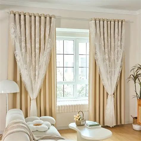 White Luxury Living Room Curtains | Cabinets Matttroy