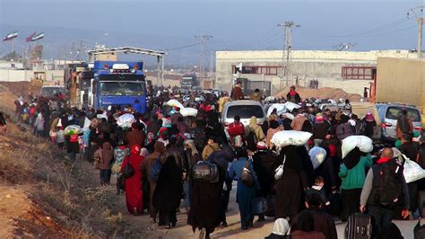 20000 Syrian Refugees Stuck On Turkish Border After Fleeing Aleppo