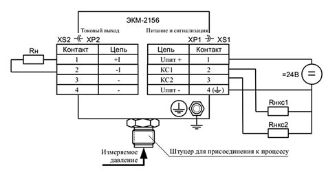 Манометр цифровой электроконтактный ЭКМ-2156 - Схемы соединений