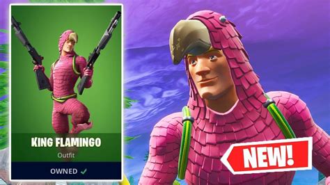 New King Flamingo Skin Gameplay In Fortnite Youtube