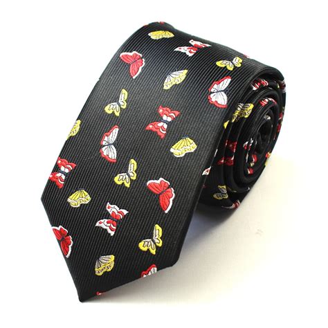 Cravate Cravate De Mariage Pour Hommes Motif De Dinosaure Rouge Cm